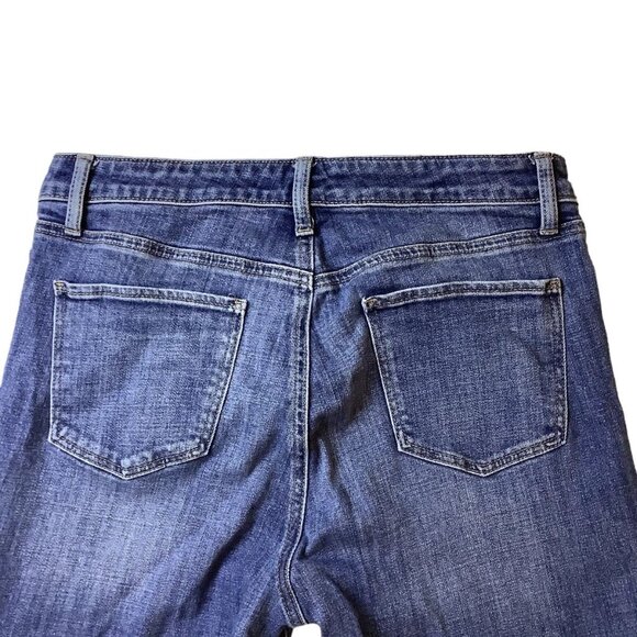 Talbots Mid Rise Ankle Raw Hem Blue Denim Jeans Womens Size 10 - Picture 9 of 11